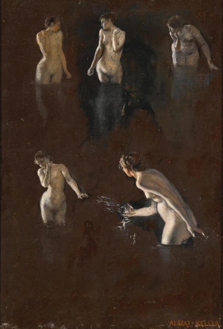 Studio di cinque nudi femminili